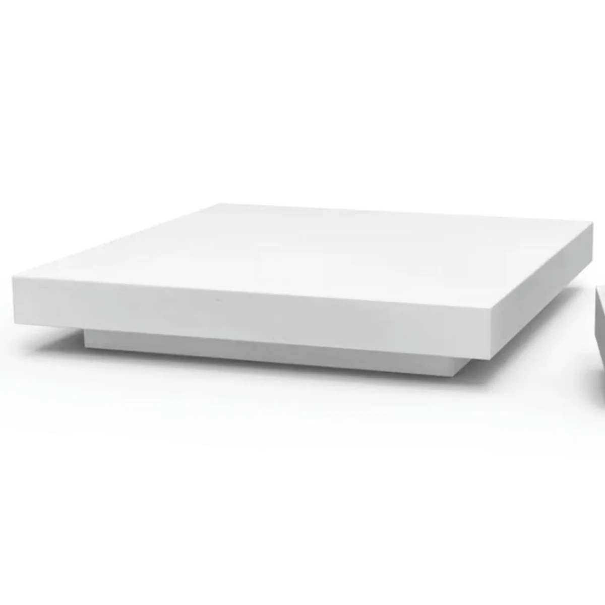 Casa Padrino mesa de centro de lujo de jard¨ªn blanco mate 150 cm - Muebles de hotel y jard¨ªn