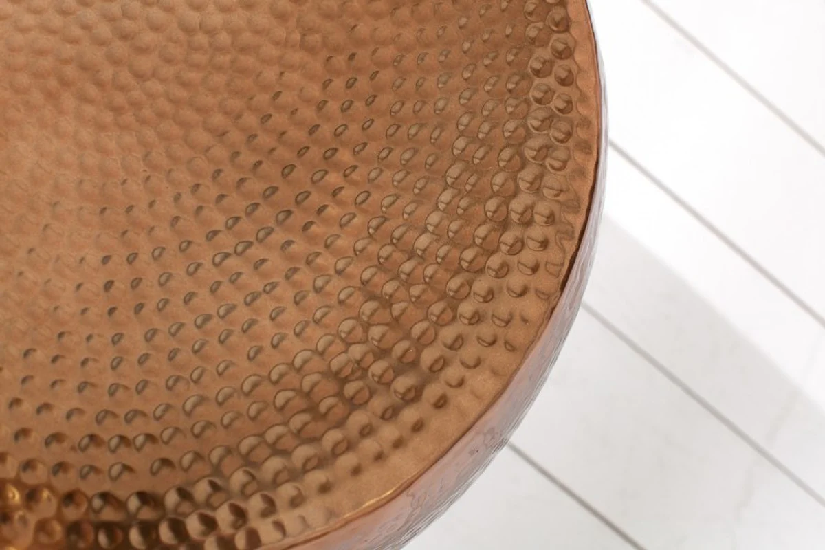 Mesa de centro de lujo Casa Padrino cobre 60 cm aluminio - salón mesa de salón - único