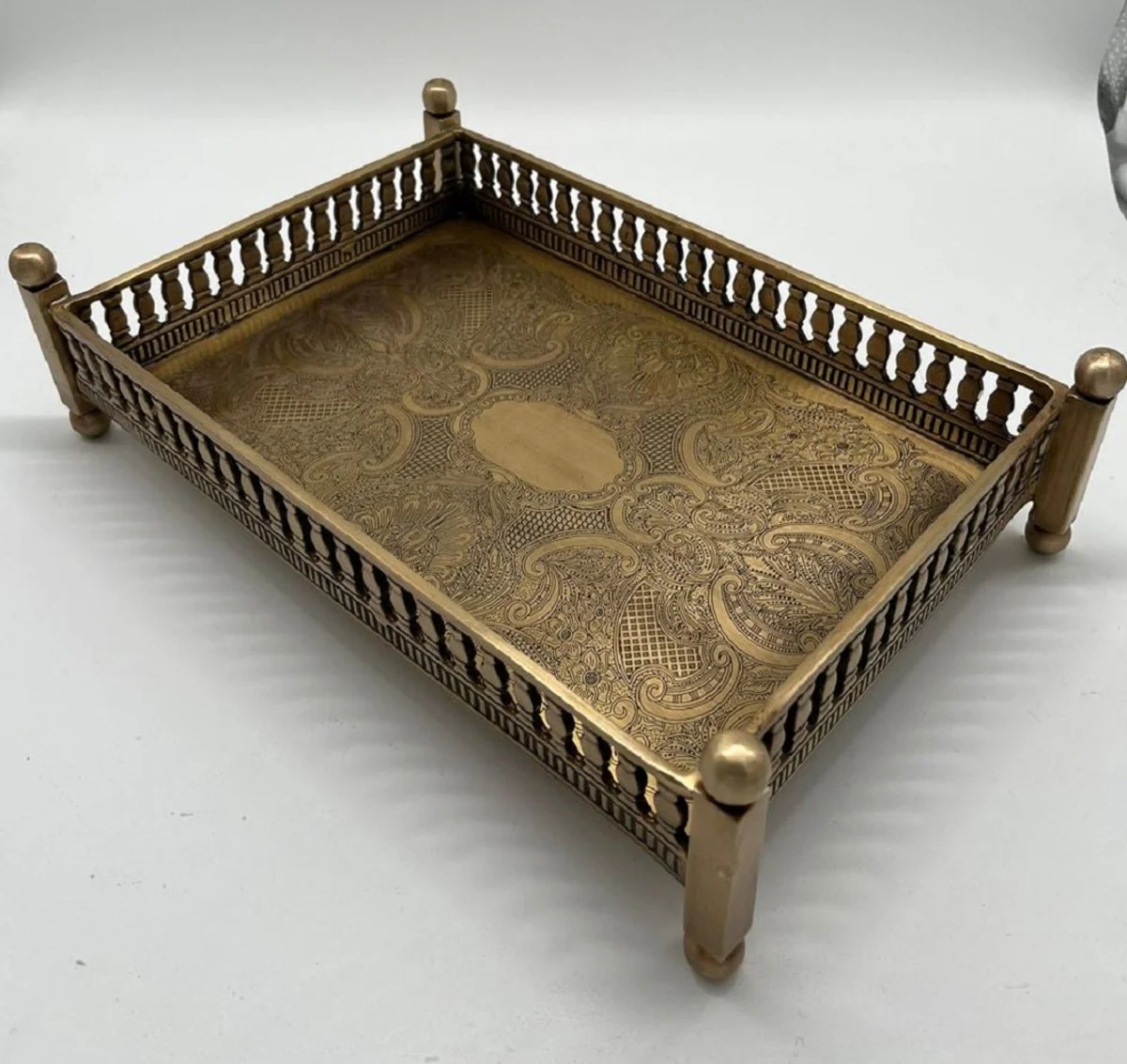 Casa Padrino bandeja de servicio de lat¨®n de lujo 32 cm