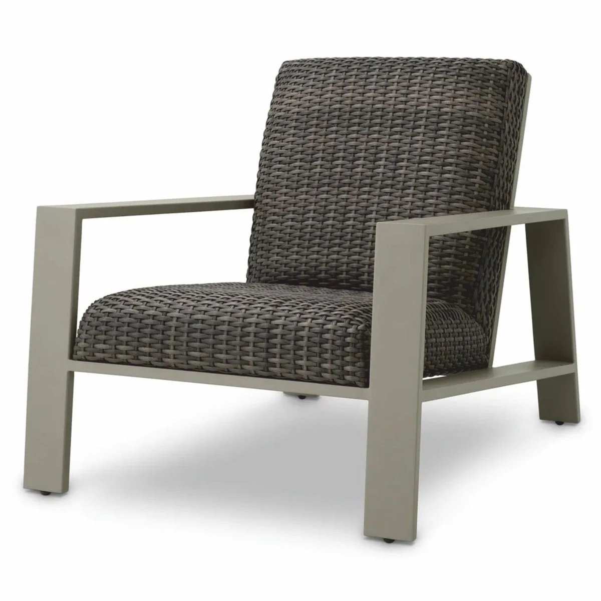 Casa Padrino sill¨®n de jard¨ªn de lujo de rat¨¢n artificial gris - Muebles de jard¨ªn y patio