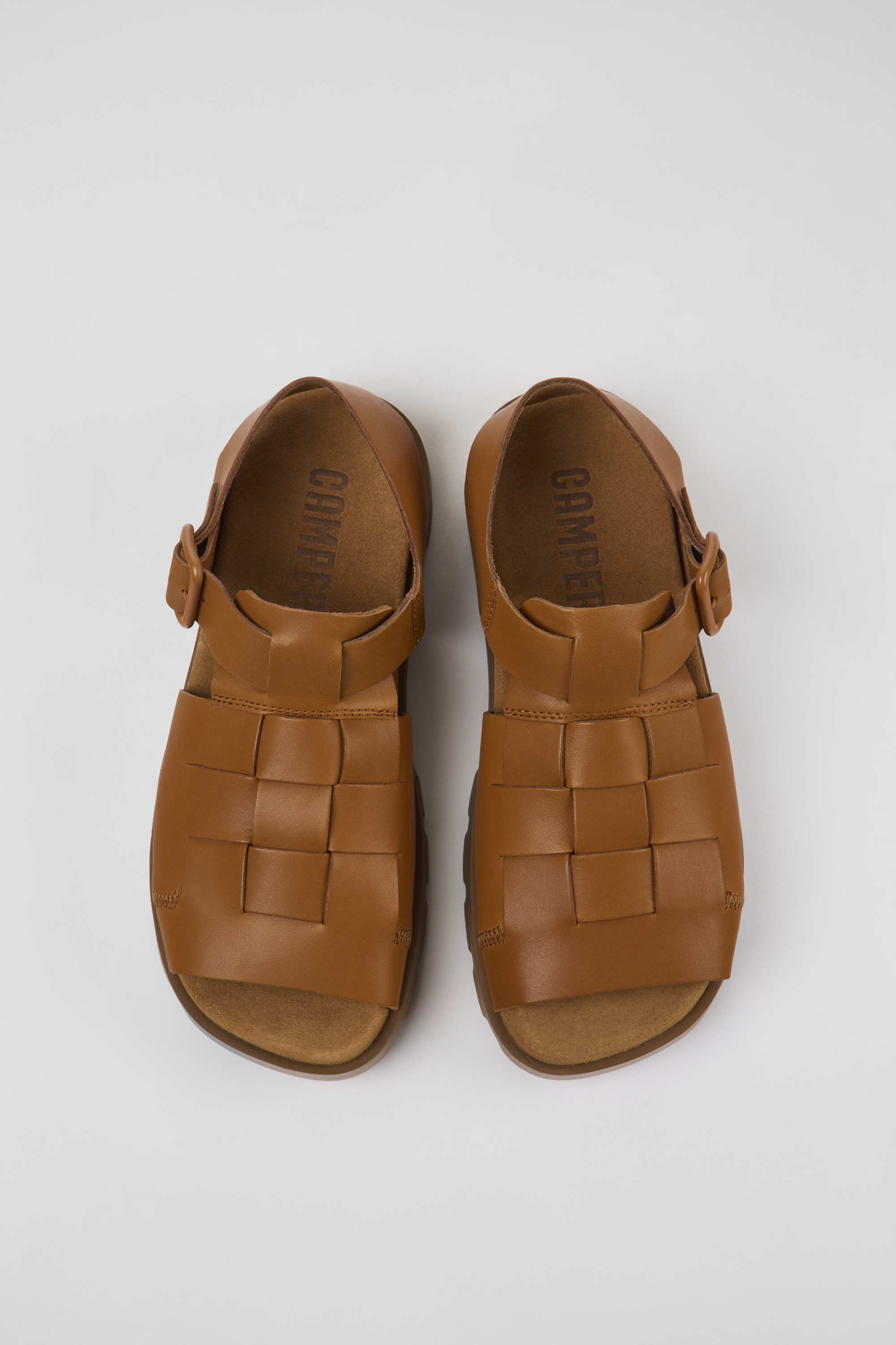 Brutus Sandal - Brown leather sandals for men