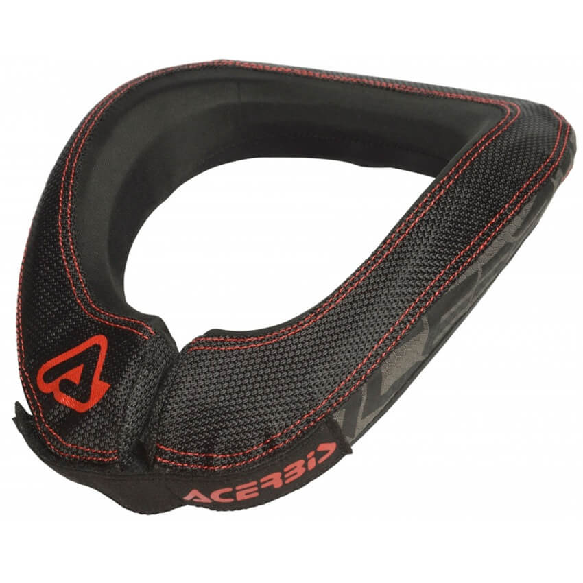 NECK BRACE ACERBIS X-ROUND JUNIOR NEGRO / ROJO