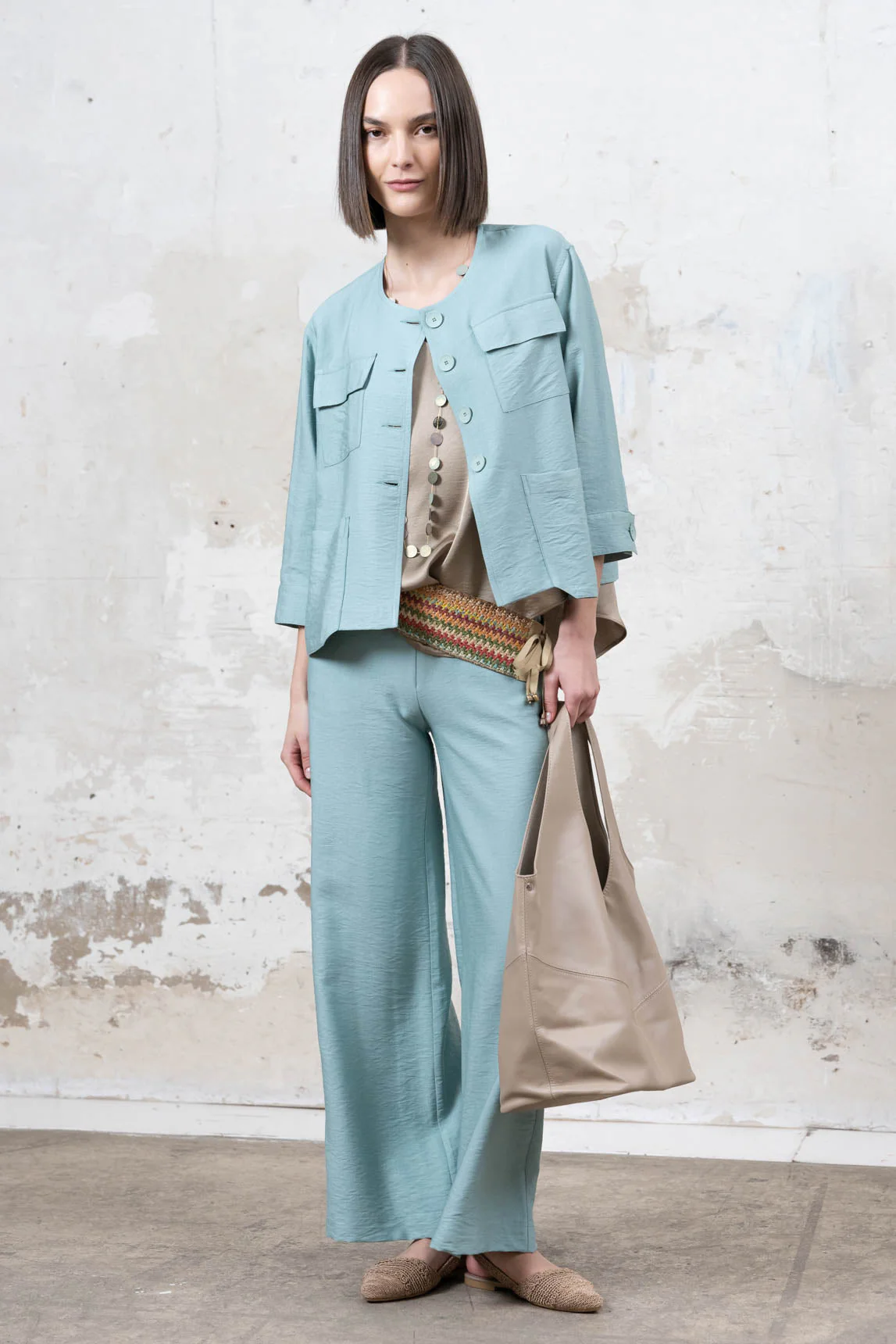 Rivera-spain Pantalón Biella turquesa