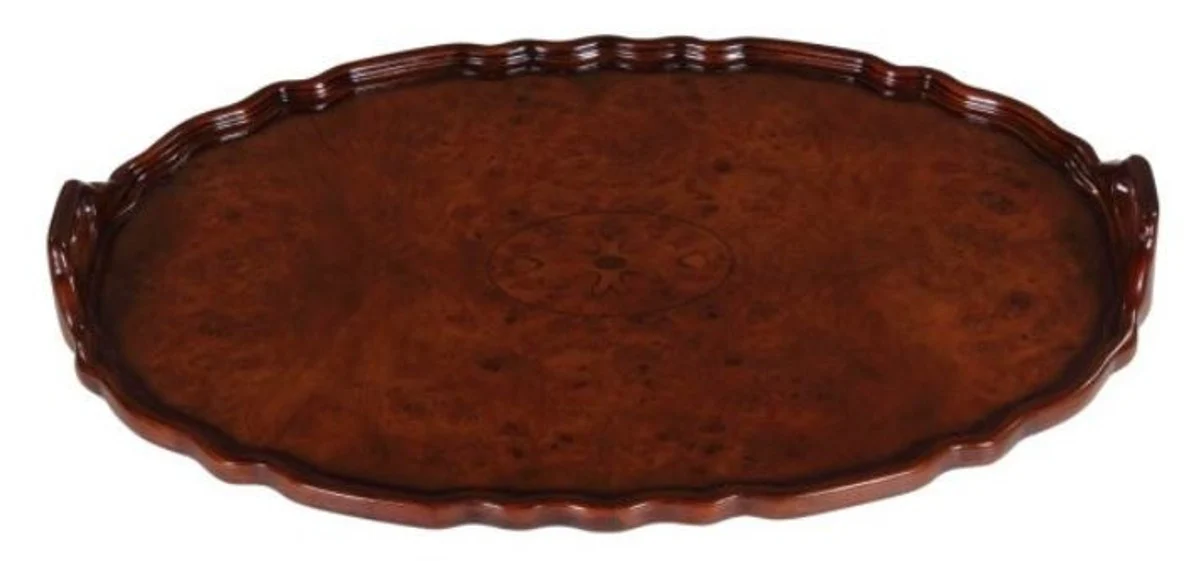 Casa Padrino Bandeja de Caoba Marr¨®n 66,5 x 44,5 x H. 6,2 cm - Accesorios de Comedor de Lujo