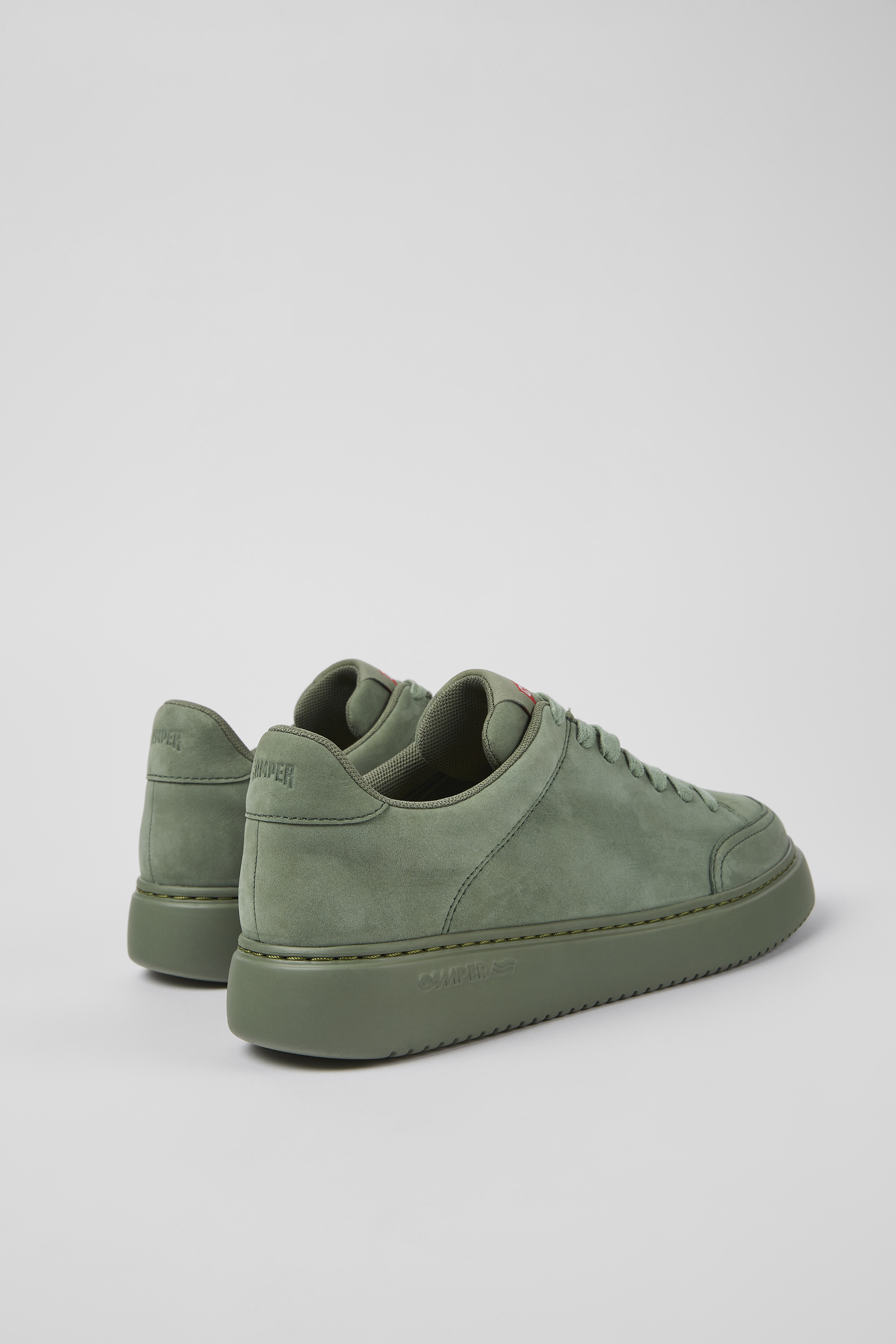 Runner K21 - Green nubuck sneakers for women