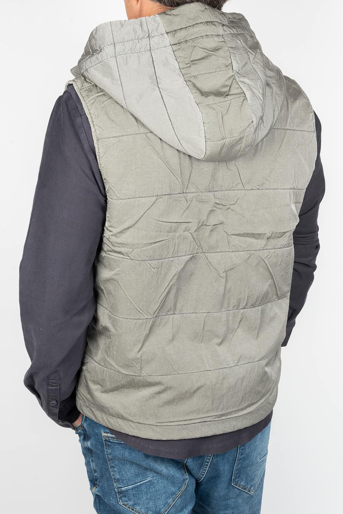 Rivera-spain Chaleco Keeling acolchado con capucha verde