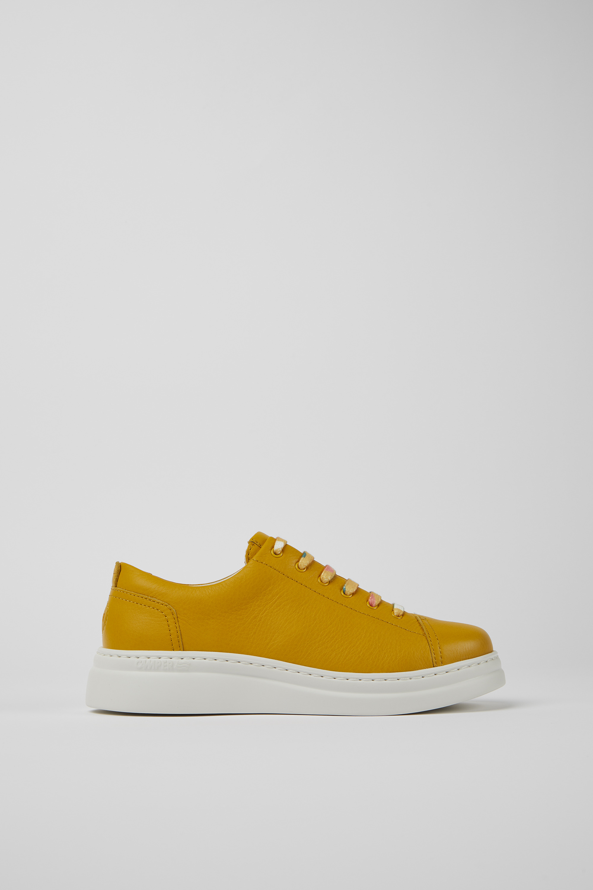 Runner Up - Yellow leather sneakers for women