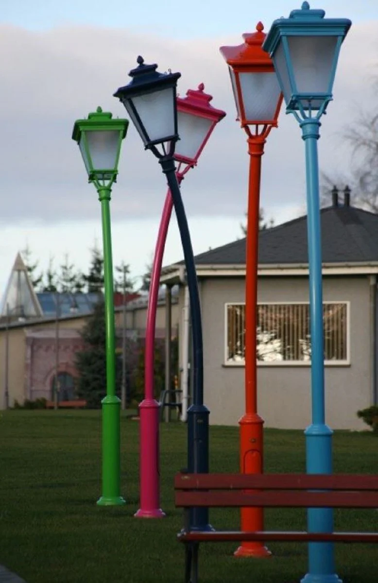 Casa Padrino linterna de jard¨ªn Art Nouveau verde A. 353,5 cm - Iluminaci¨®n exterior