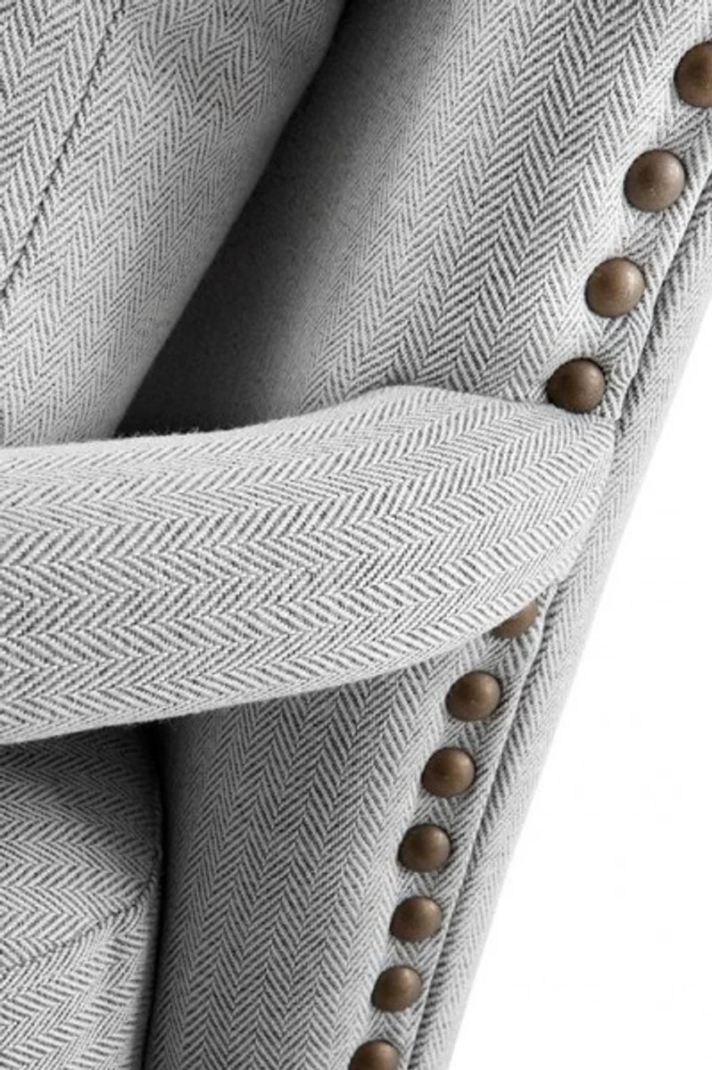 Casa Padrino luxury lounge armchair light grey - Hotel Furniture