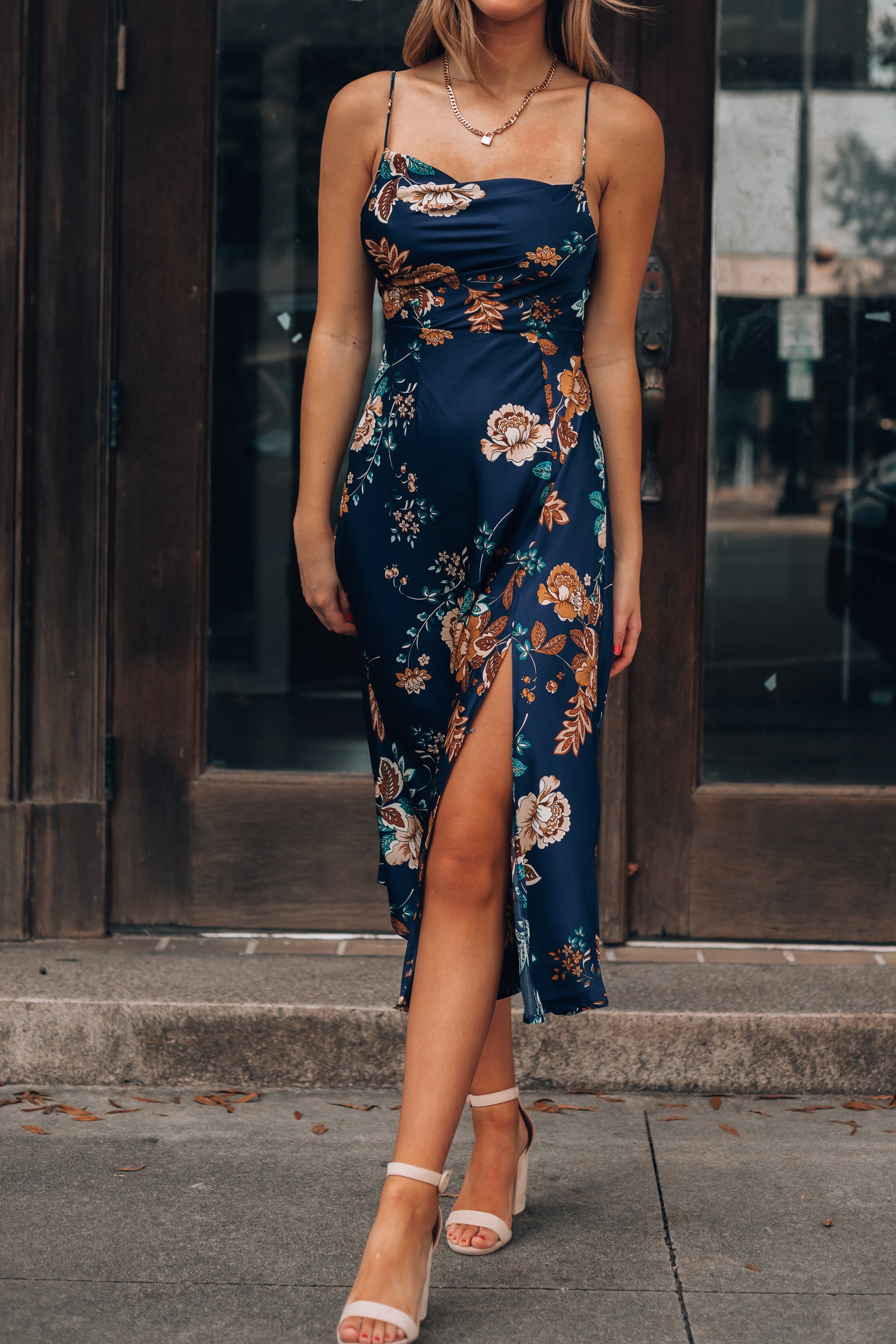 Stolen Heart Print Midi Skirt