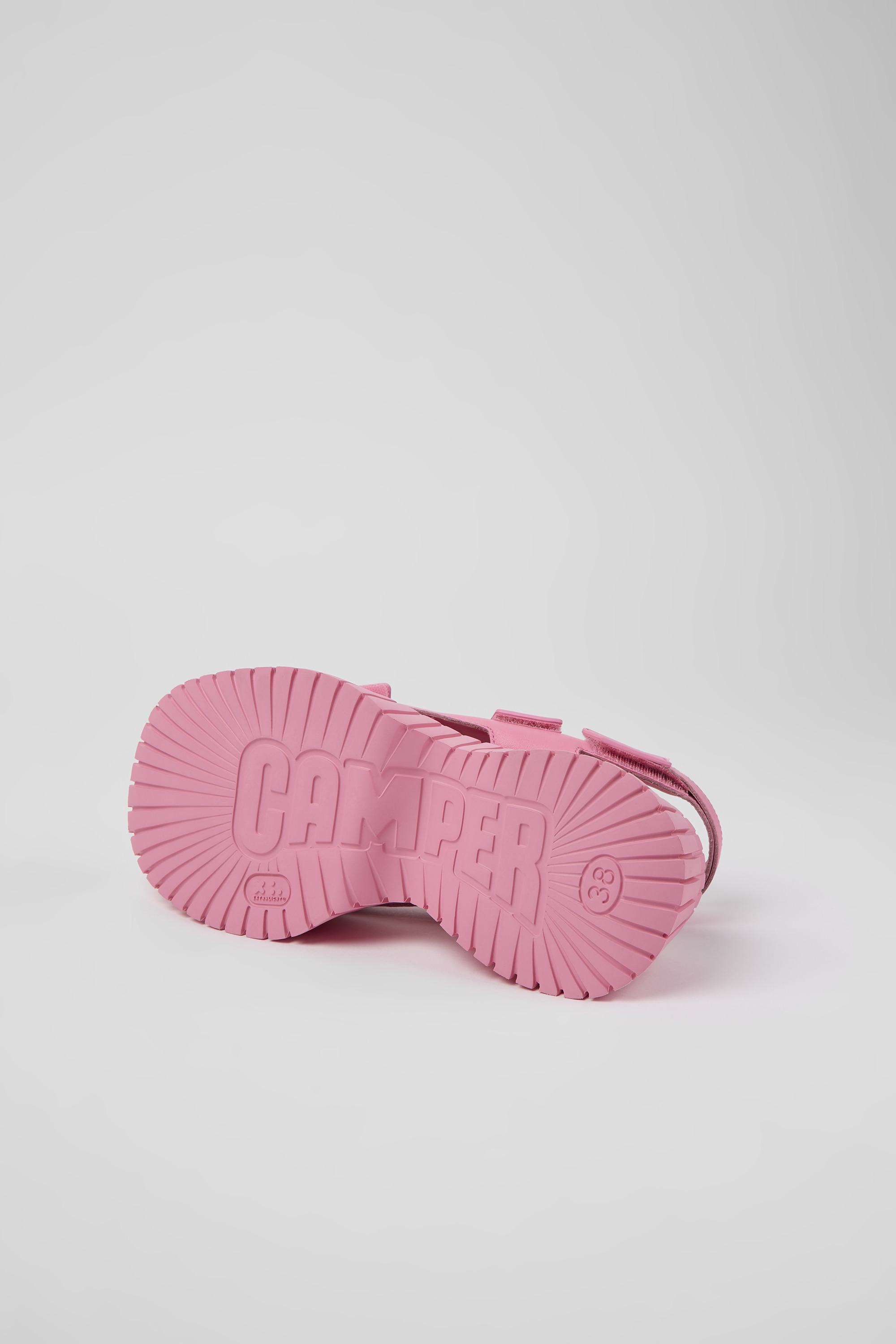 BCN - Pink leather sandals for women