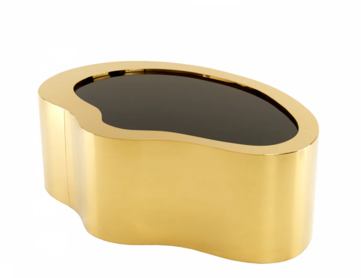 Casa Padrino Art Deco luxury coffee table gold 110 x 76 x H. 38 cm - living room coffee table - Limited Edition