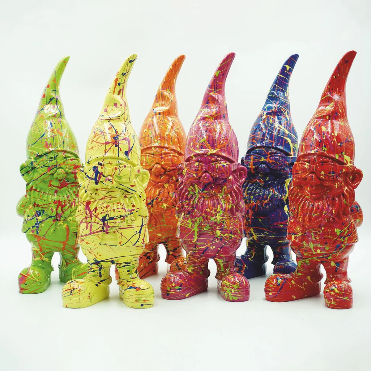 Casa Padrino figura decorativa de gnomo de jard¨ªn A. 40 cm - Diferentes Colores - Escultura decorativa