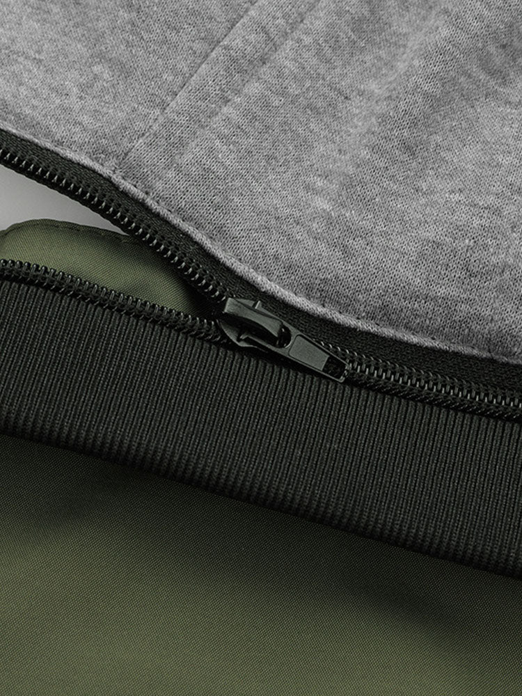 Detachable Hooded Bomber Jacket