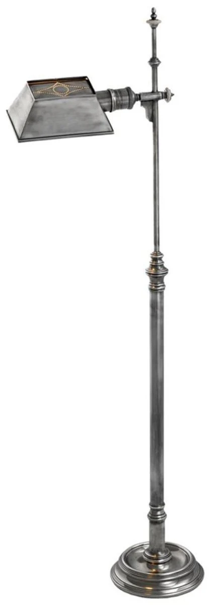 Casa Padrino l¨¢mpara de pie de lujo plata antigua 21,5 x 20,5 x H. 130 cm - muebles de estilo antiguo