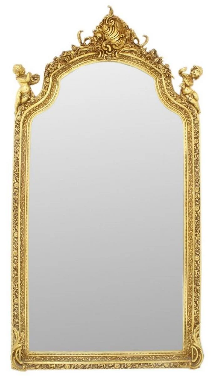 Casa Padrino espejo barroco oro 115 x A. 210 cm - Magn¨ªfico espejo de pared de estilo barroco - Espejo de armario de estilo antiguo - Espejo de sal¨®n - Muebles Barrocos