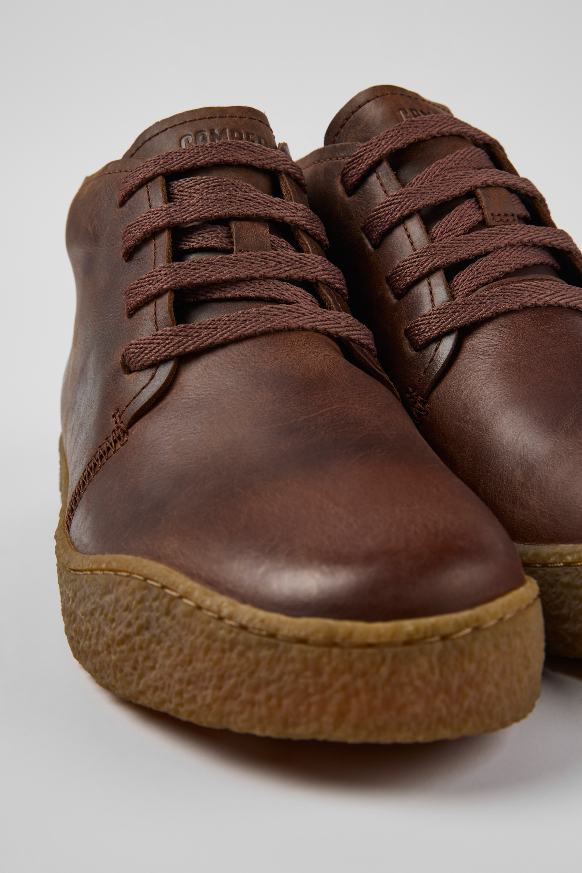 Peu Terreno - Brown leather shoes for men