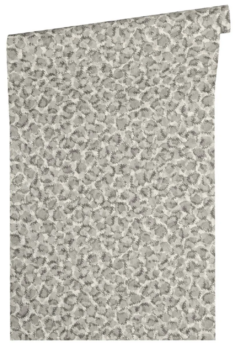 Papel pintado no tejido barroco diseñador Versace Vasmare 349022 gris / plata - Papel Tapiz de Diseño - Papel Pintado de Lujo