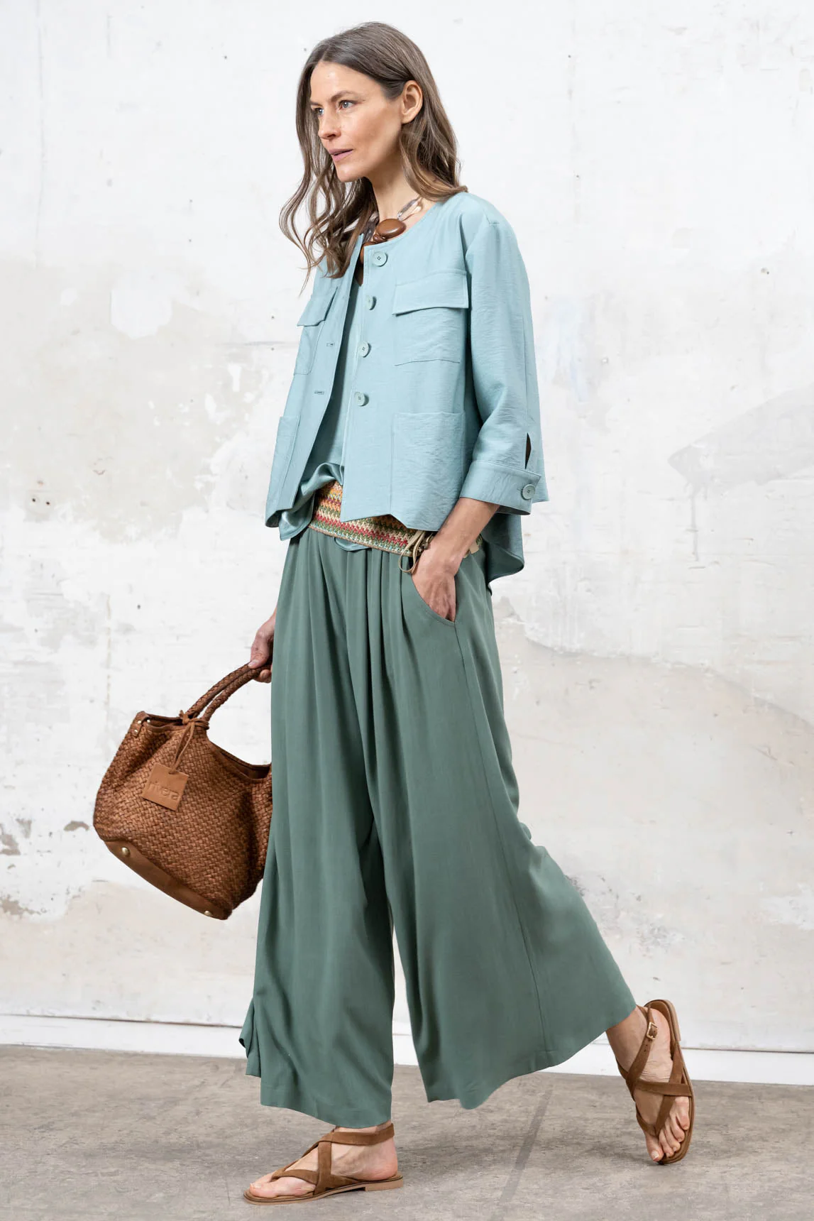 Rivera-spain Top Burdeos turquesa