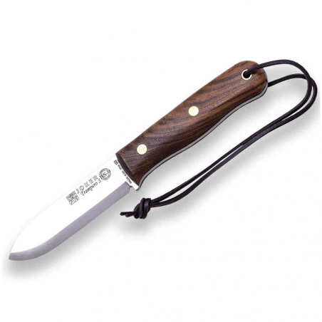 Joker BS9 Trampero Scandi Nogal con ferrocerio - Cuchillo de supervivencia y bushcraft