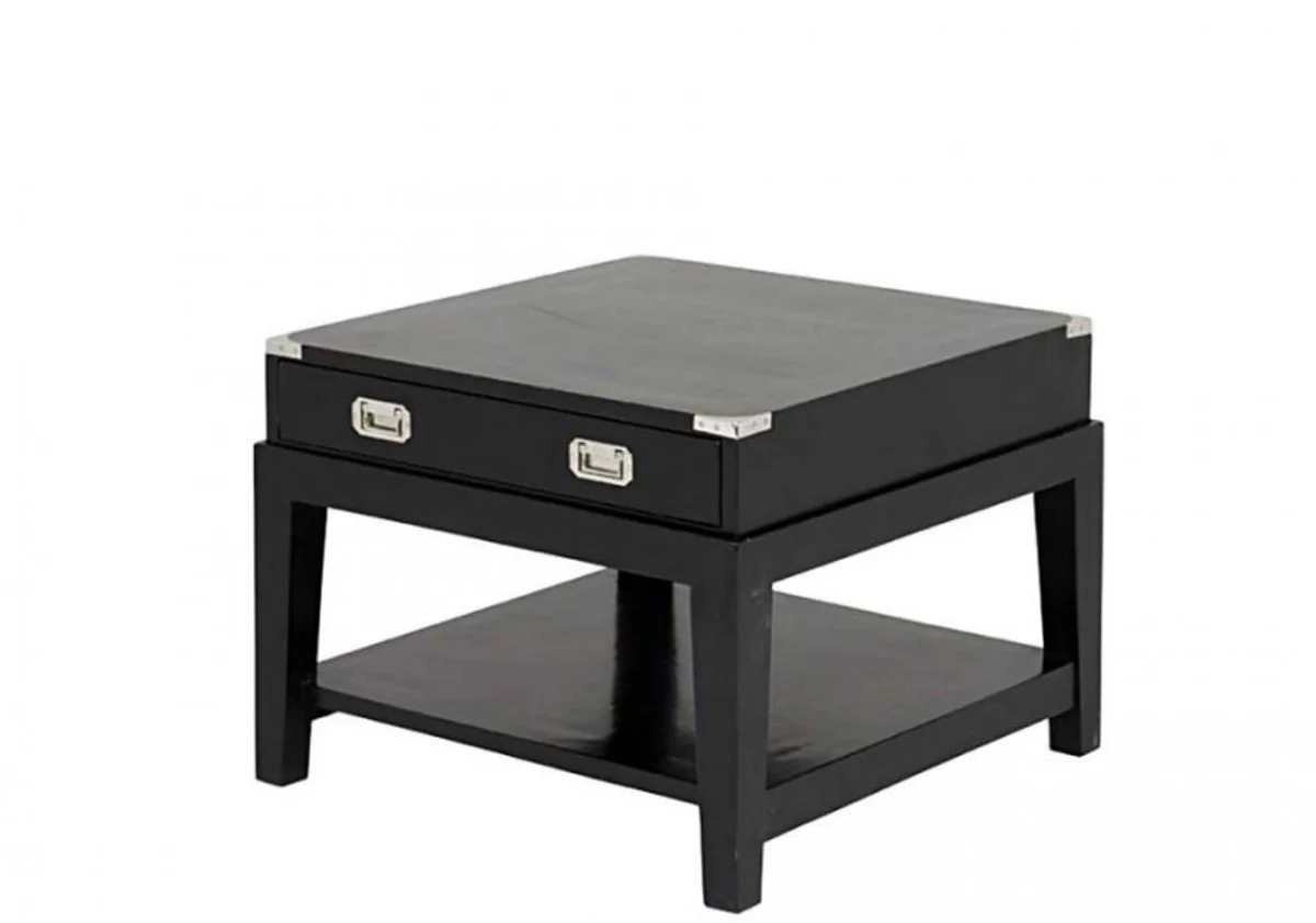 Casa Padrino luxury art deco designer birch wood side table black - Luxury Quality