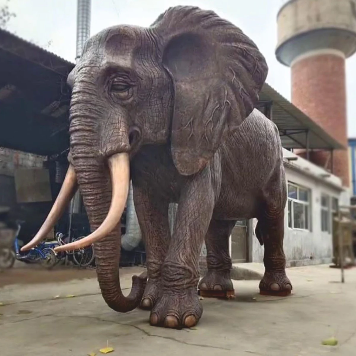 Casa Padrino escultura decorativa de bronce XXL elefante A. 200 cm - Figura de jard¨ªn de tama?o natural