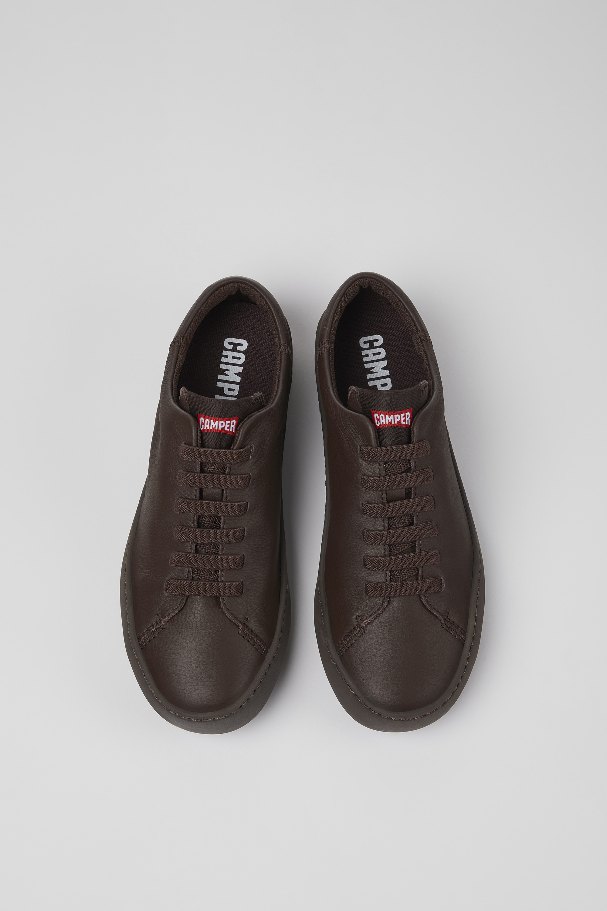 Peu Touring - Burgundy leather sneakers for women