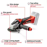 Cordless Angle Grinder TE-AG 18/115 Li-Solo