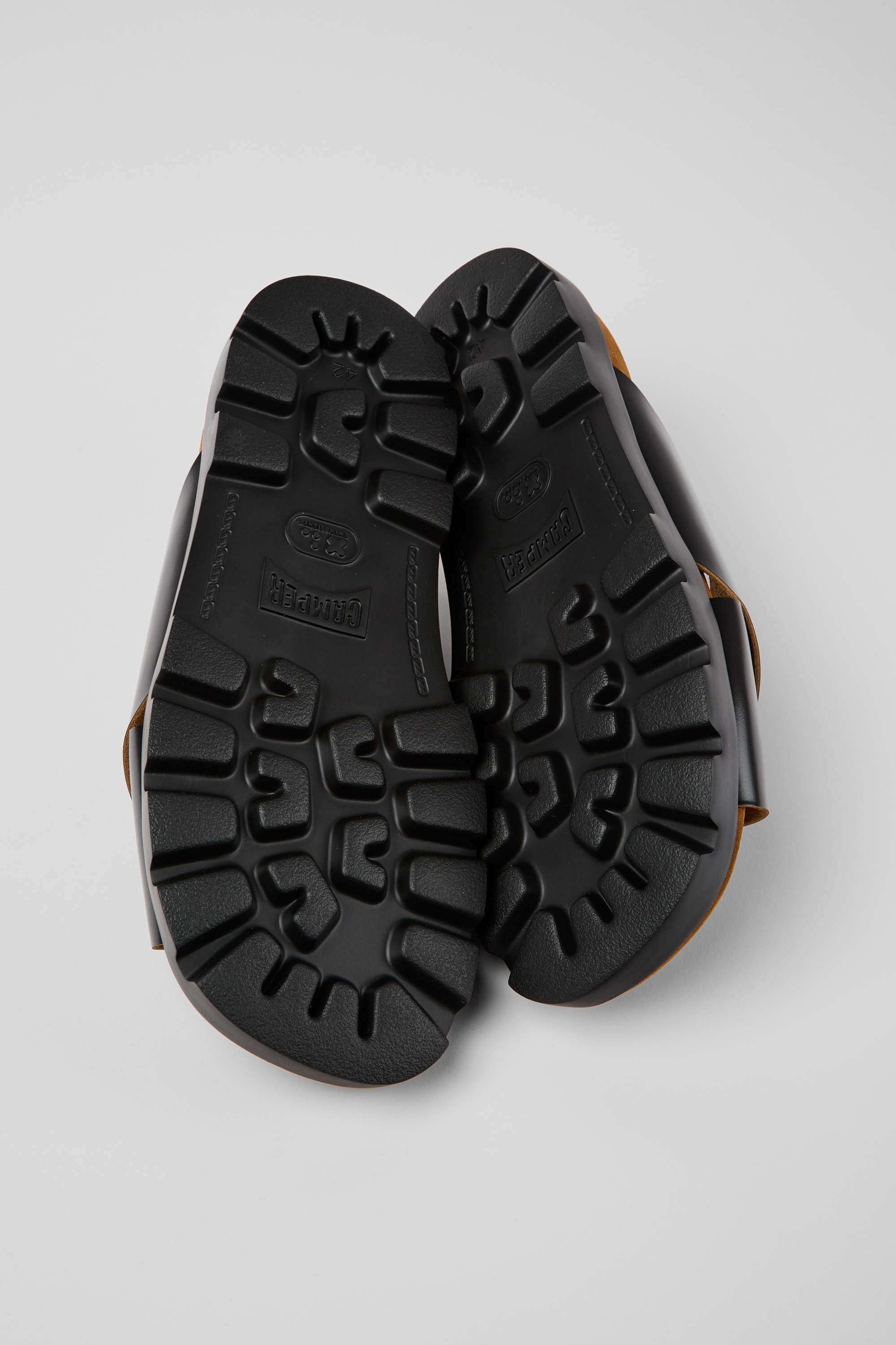 Brutus Sandal - Black leather sandals for men