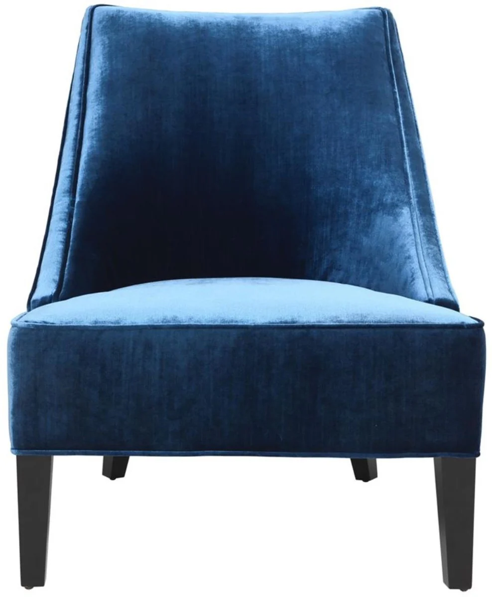 Casa Padrino Sillón de Lujo Azul Egeo / Negro 70 x 88 x H. 85 cm - Muebles para Hoteles