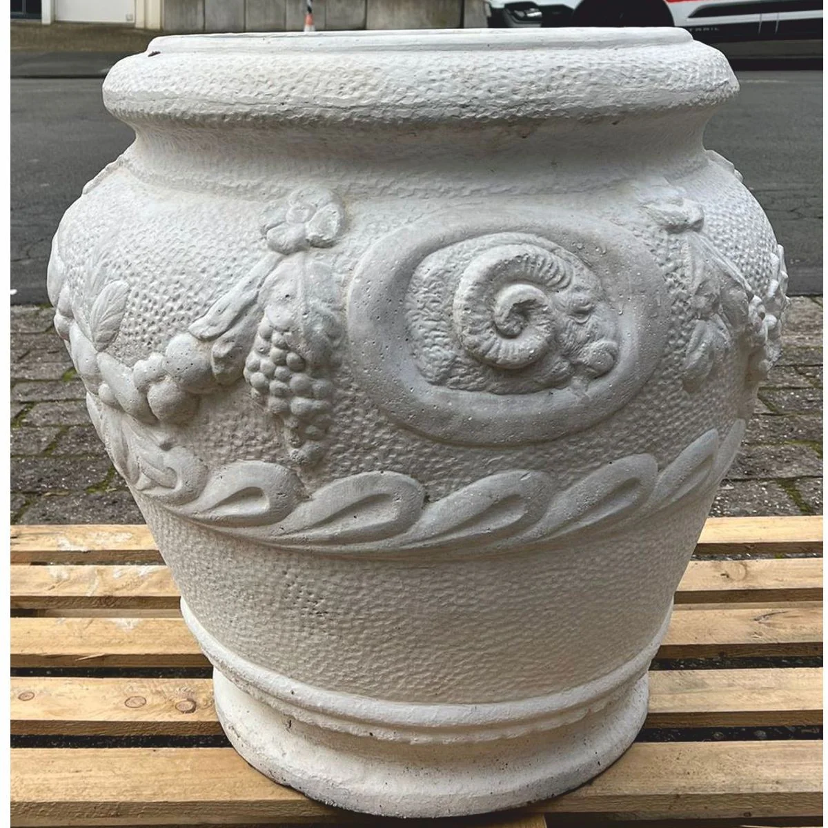 Casa Padrino maceta decorativo de jard¨ªn barroco gris A. 66 cm