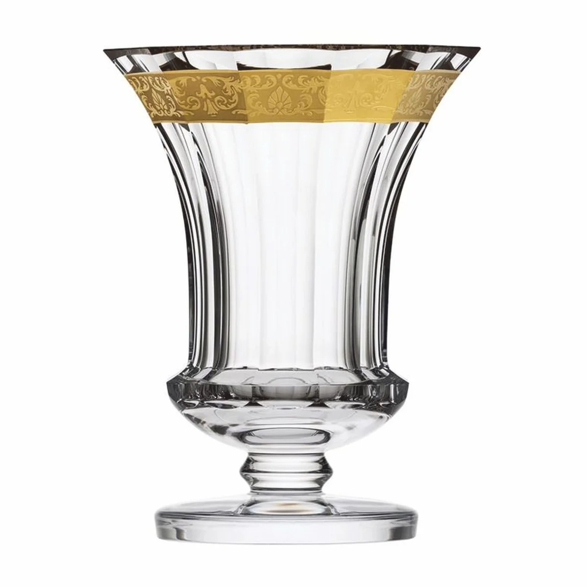 Casa Padrino jarr¨®n de cristal barroco de lujo oro ? 19,7 x A. 25 cm - Soplado y lijado a mano