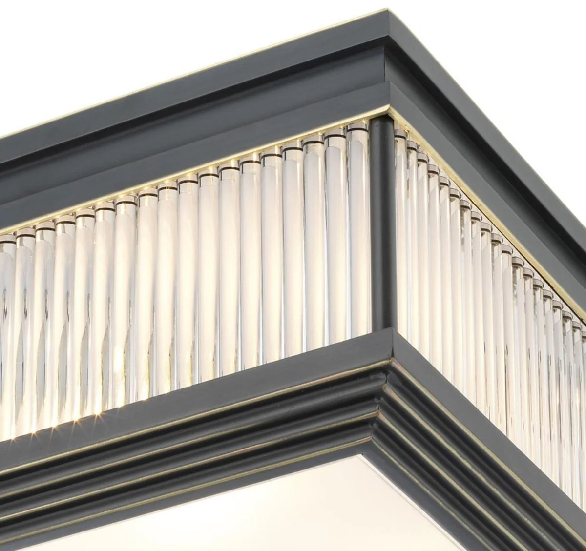 Casa Padrino lámpara de techo de lujo bronce 40,5 x 40,5 x H. 18,5 cm - Calidad de Lujo