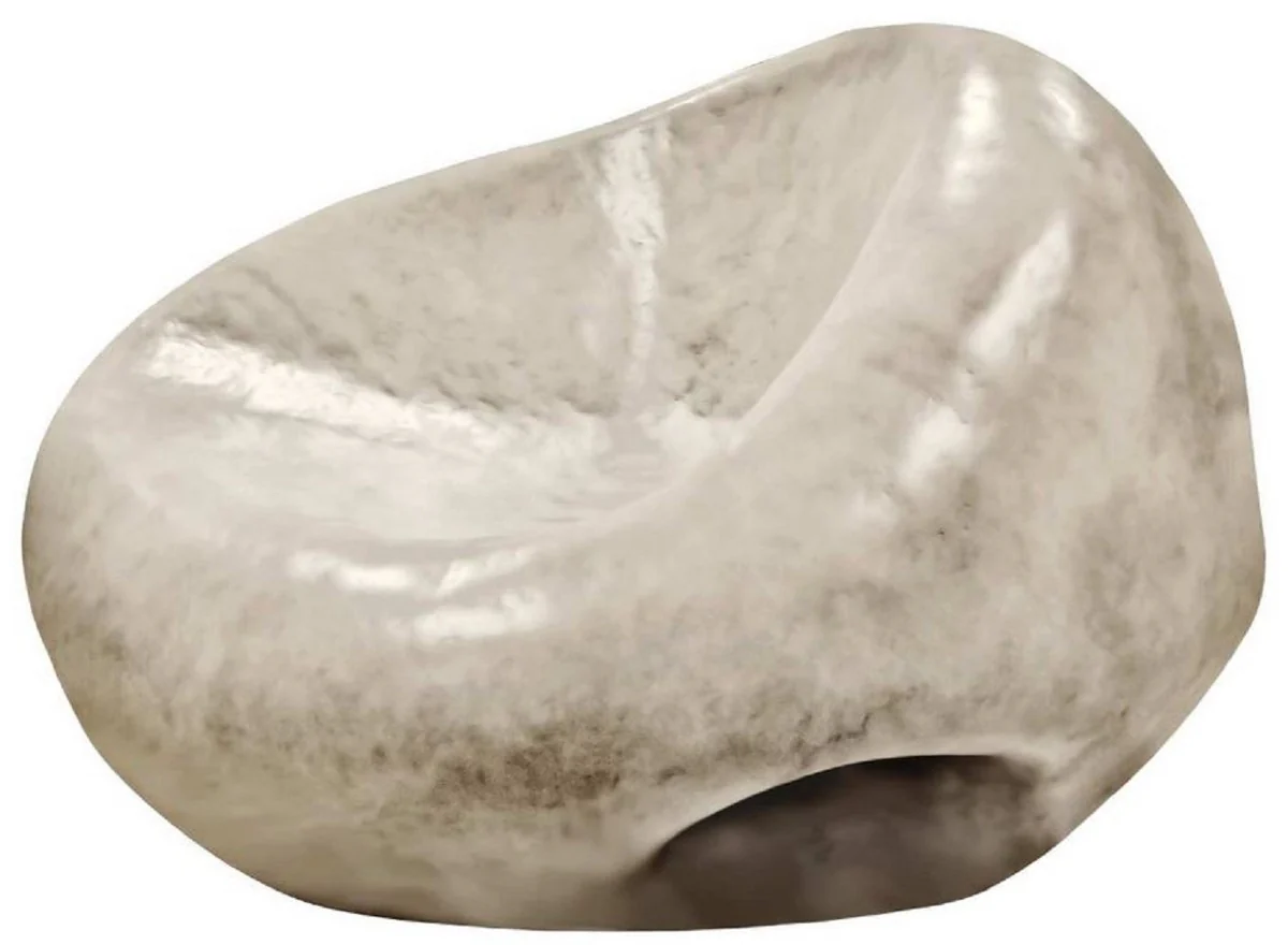 Casa Padrino sillón de jardín de diseño gris antiguo 100 x 110 x A. 70 cm - Sillón de jardín de terraza resistente a la intemperie - Muebles de Hotel - Calidad de Lujo