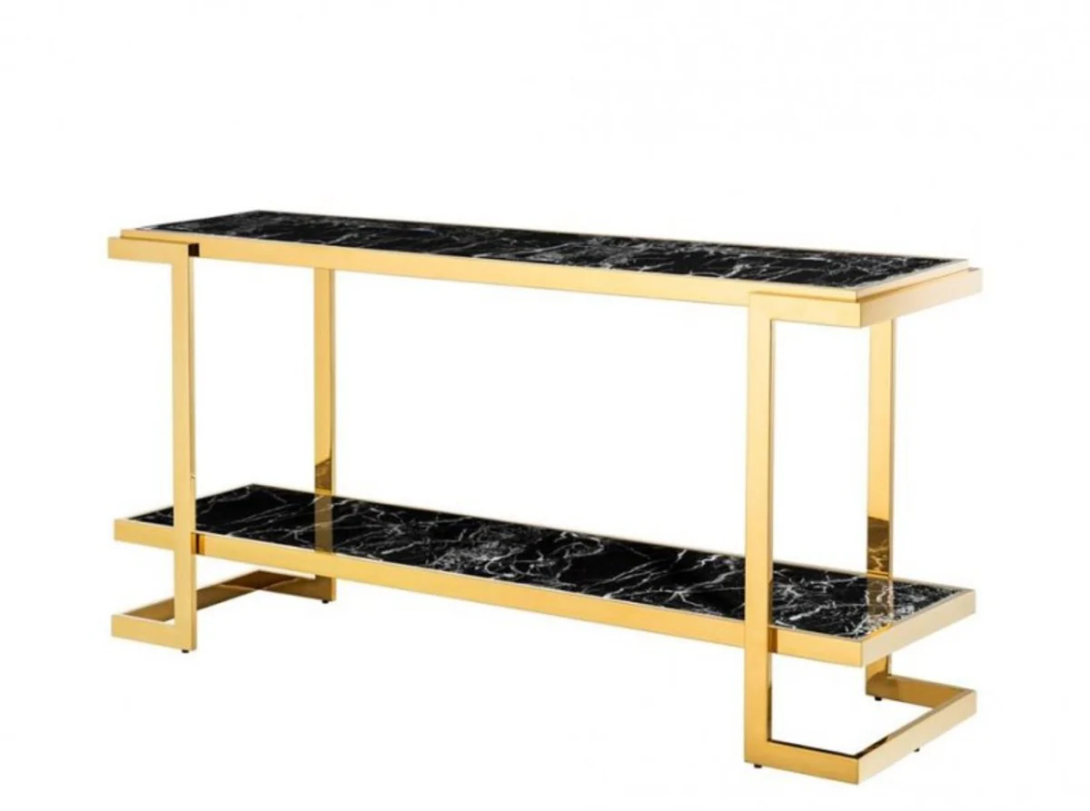 Casa Padrino Luxury Console Table Gold 150 x 40 x H. 76 cm - Luxury Hotel Furniture