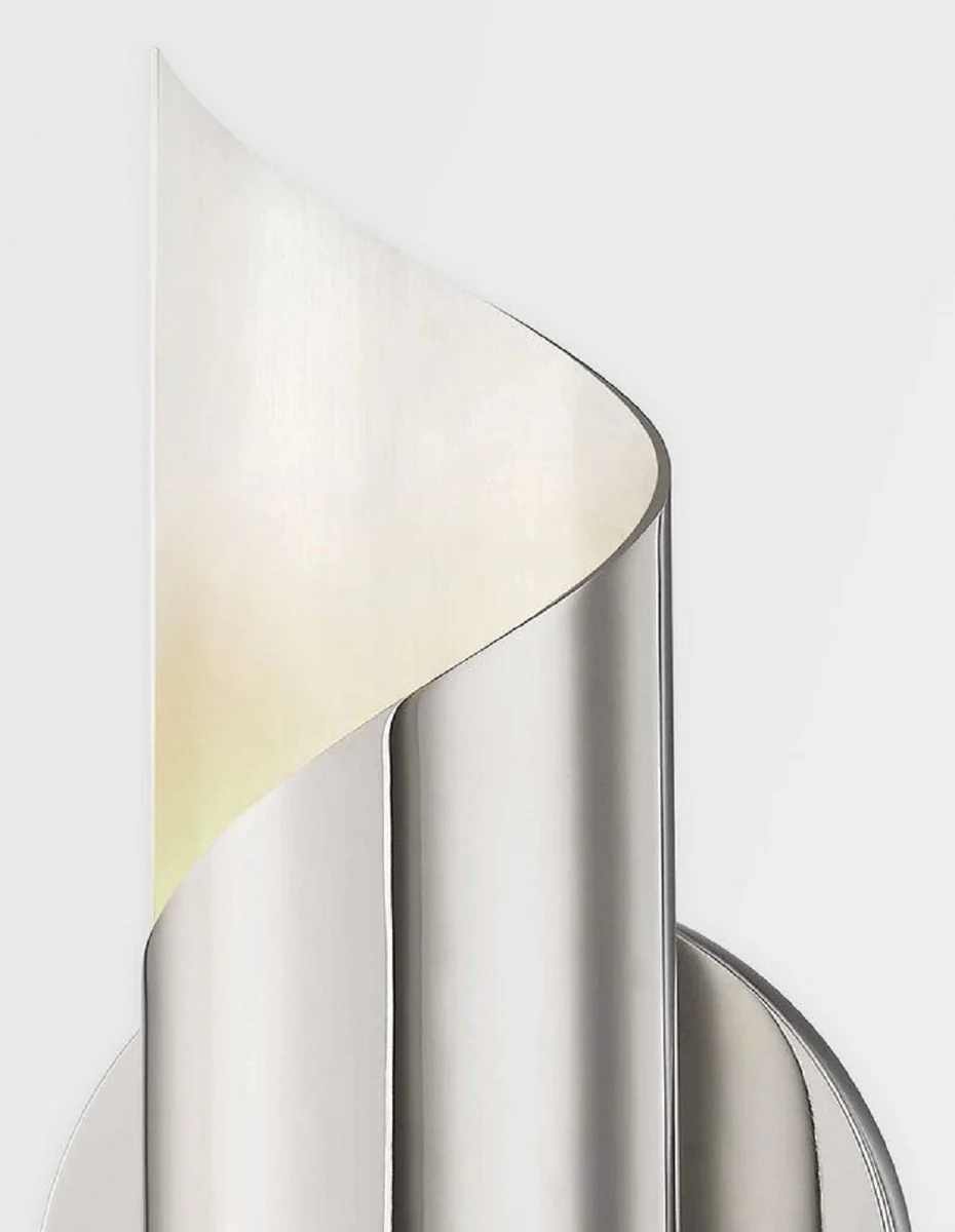 Casa Padrino l¨¢mpara de pared LED de lujo plata A. 24,77 cm