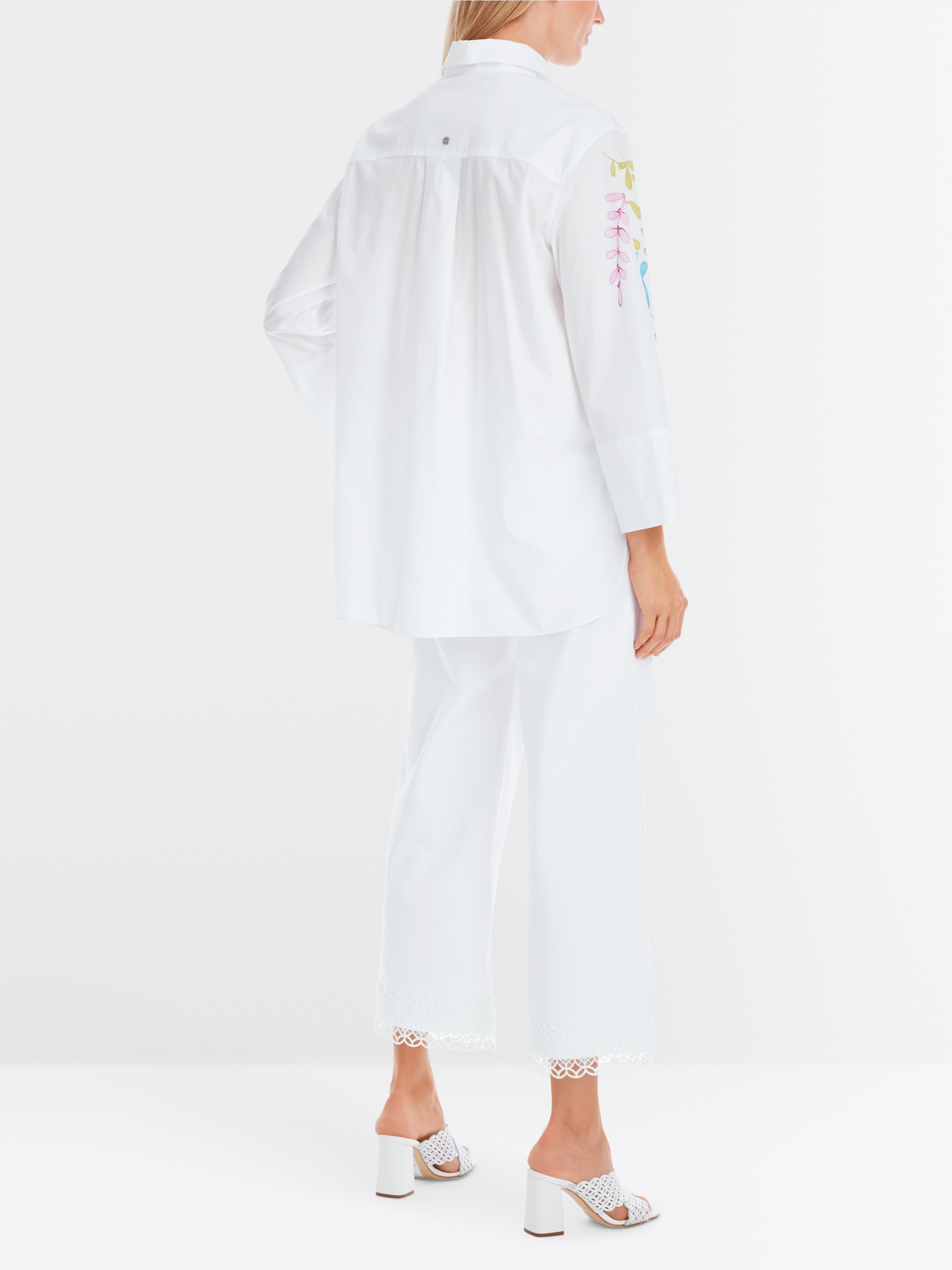 Marc-Cain Organic cotton shirt blouse with print