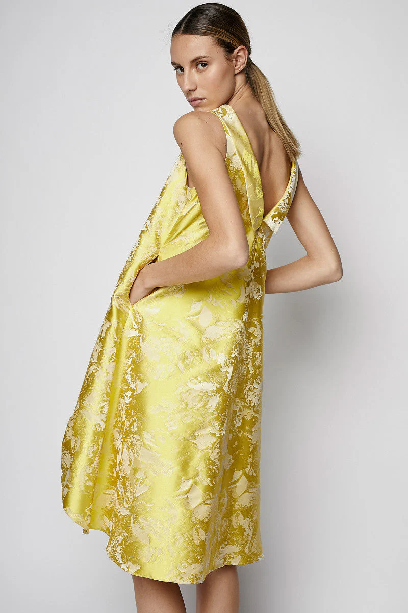 Rivera-spain Vestido Margarita amarillo