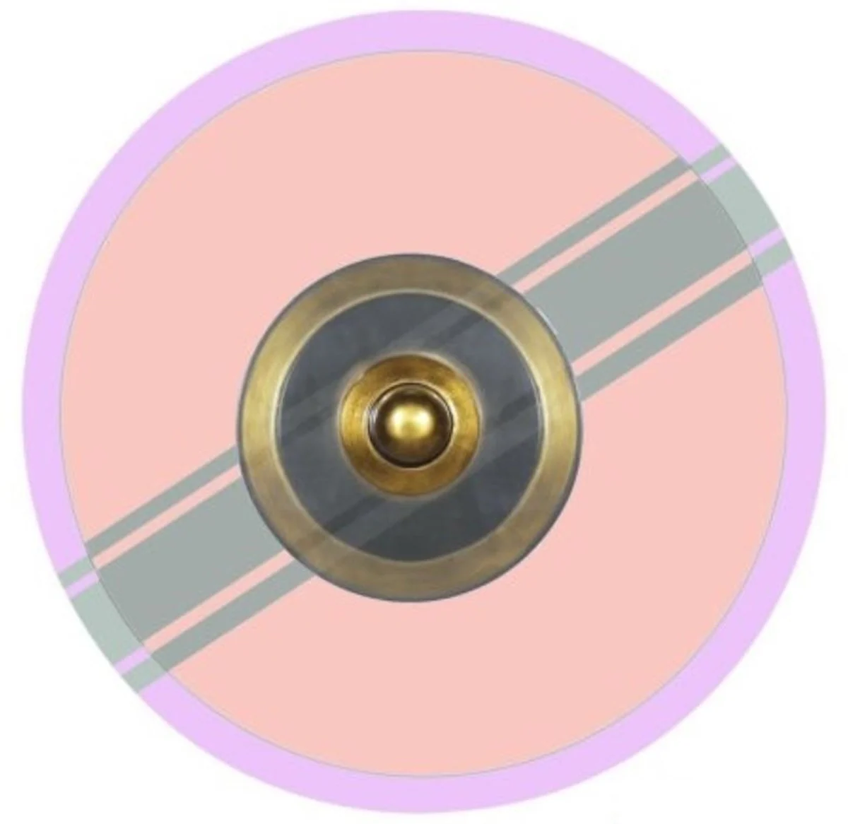 Casa Padrino mesa de bar de lujo oro / negro Ø 60 x H. 72 cm - Mesa de Bar Redonda