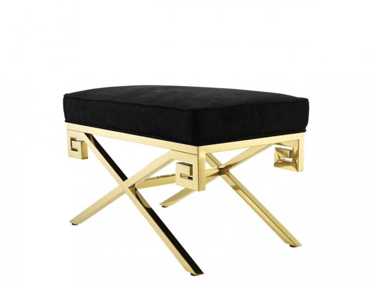 Casa Padrino de lujo final del oro Stool 73 x 41 x H. 45 cm - Vitage Art Deco muebles