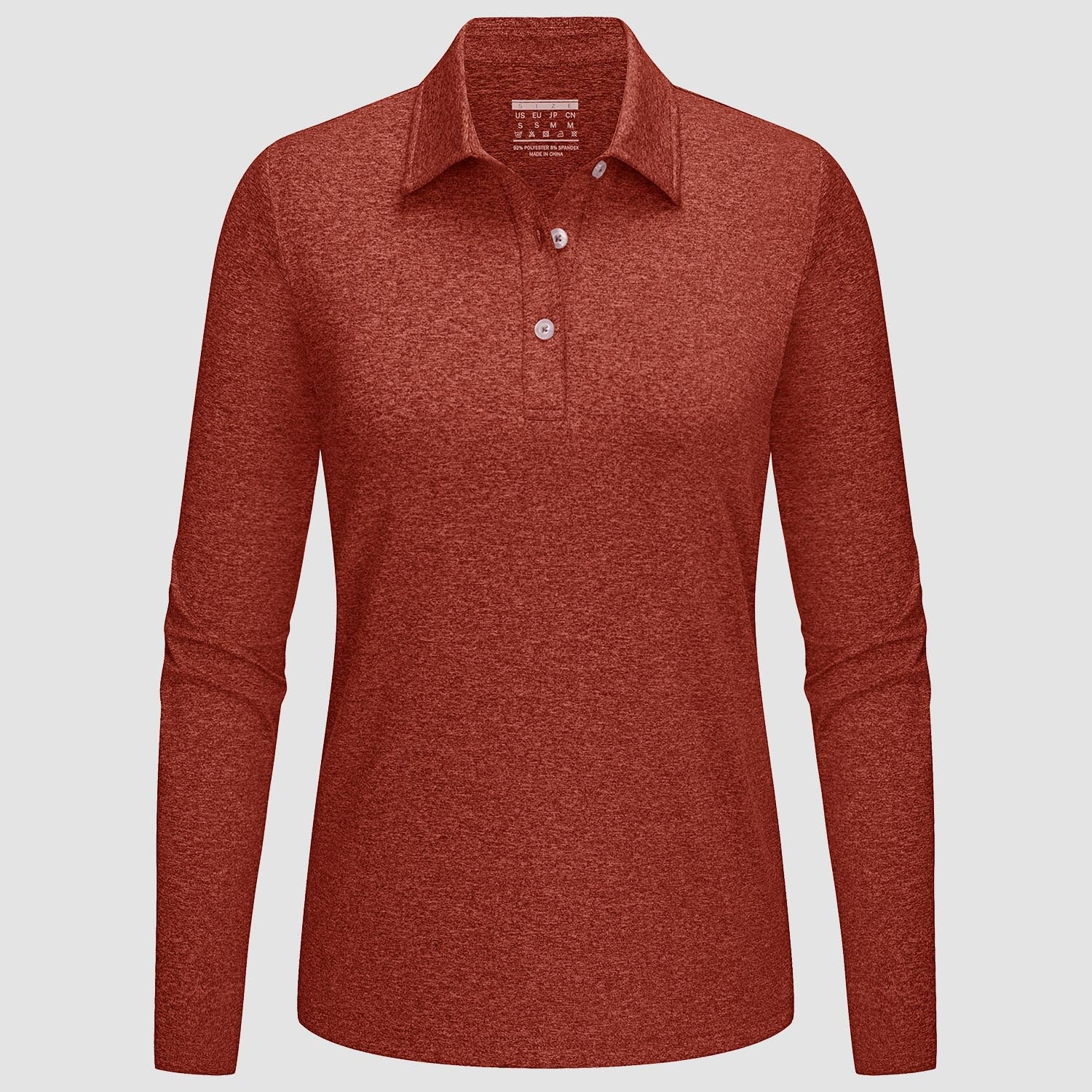 Women's Polo Shirts Long Sleeve UPF 50+ Sun Protection Golf Shirts Quick Dry Athletic Workout Collared Shirt