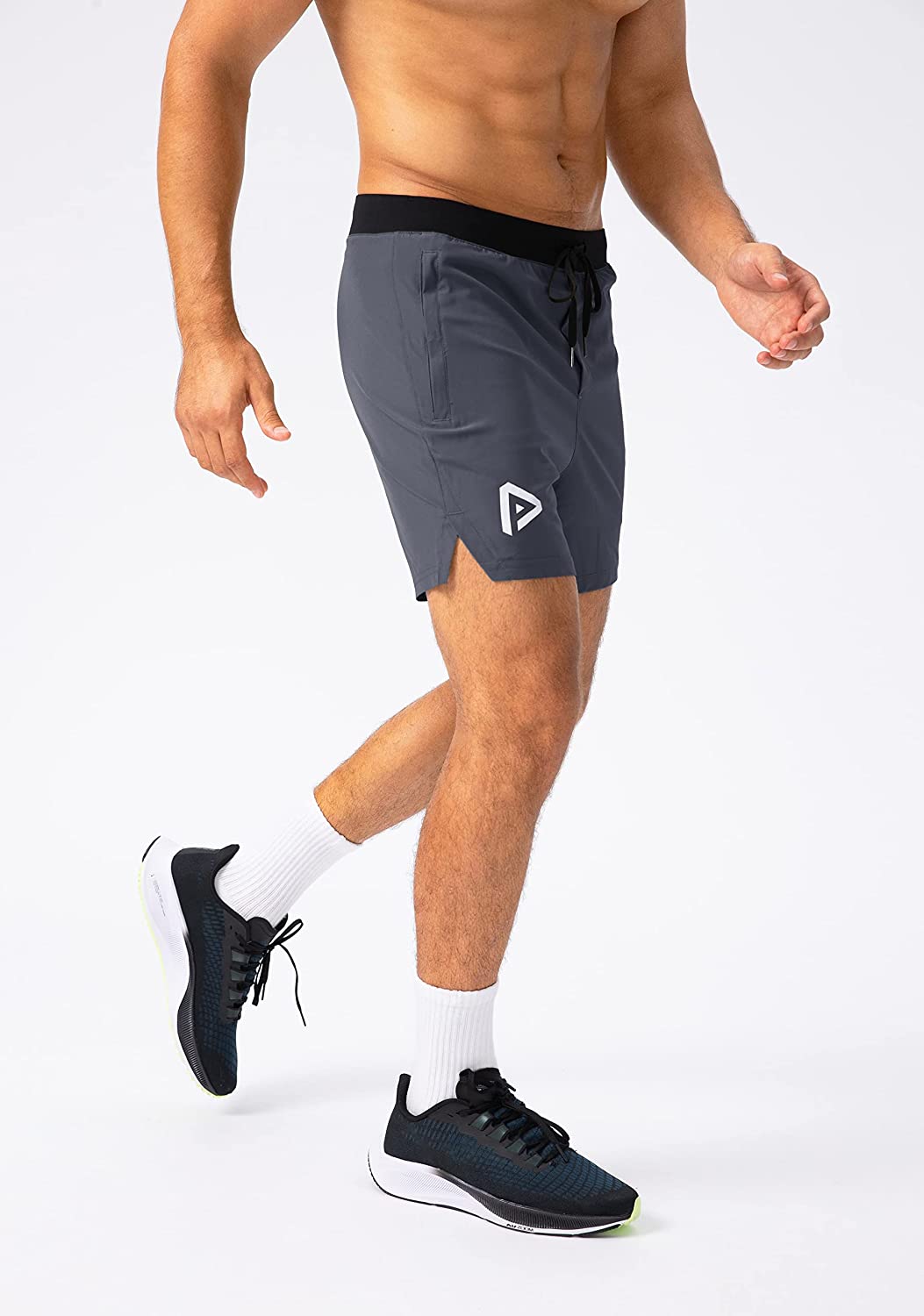Men's Workout Running Shorts 5 Inch Lightweight Quick Dry Soccer Gym Athletic Shorts for Men with 3 Pockets