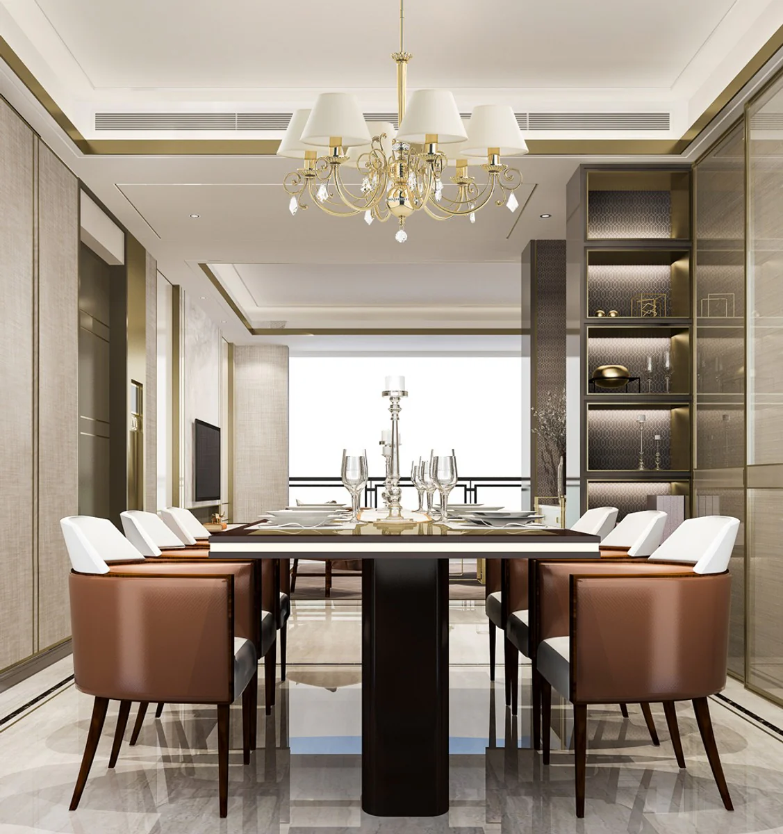 Casa Padrino ara?a de luces de cristal barroco de lujo oro / crema ? 73 cm