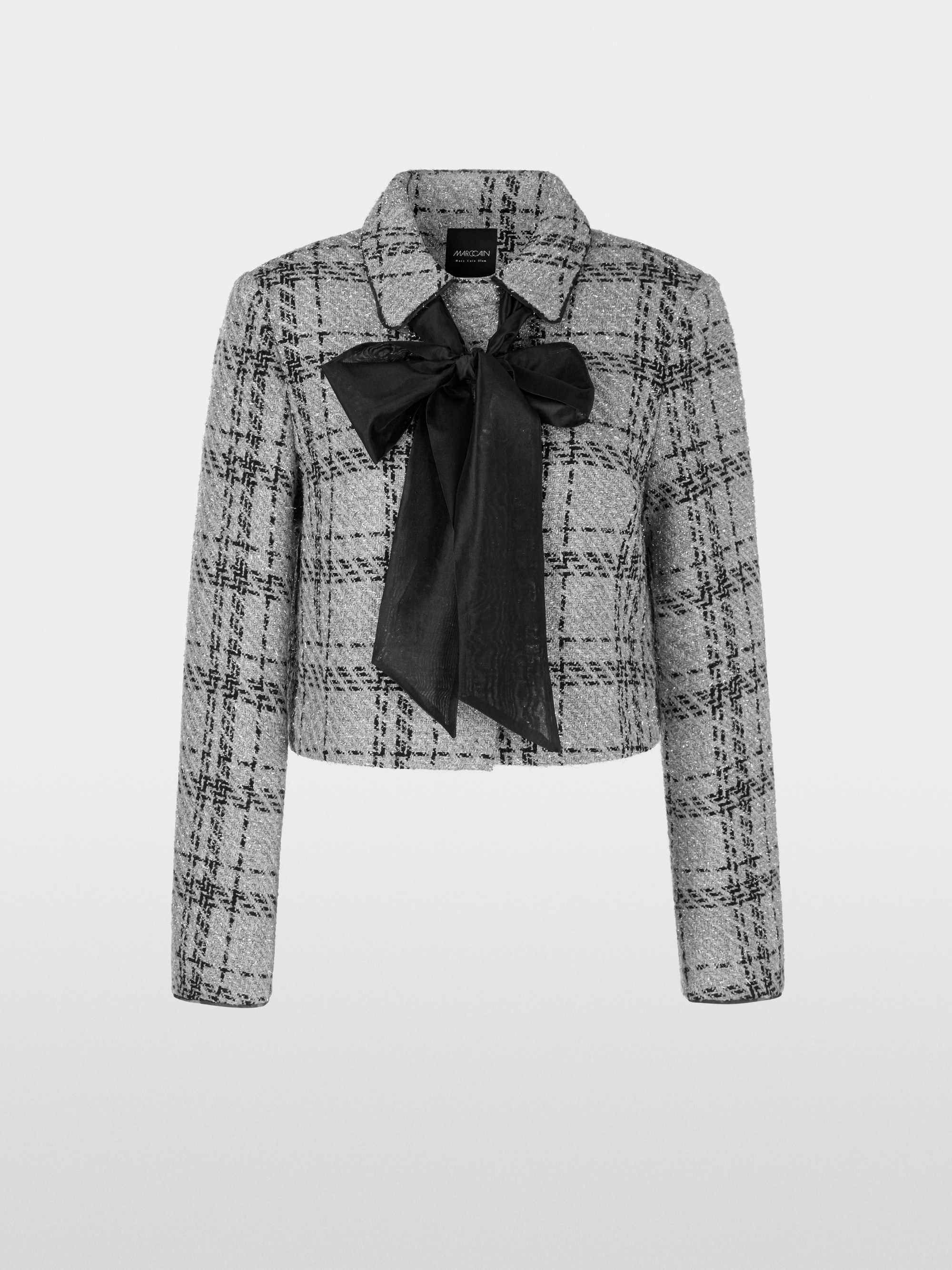 Marc-Cain Check jacket with lurex details