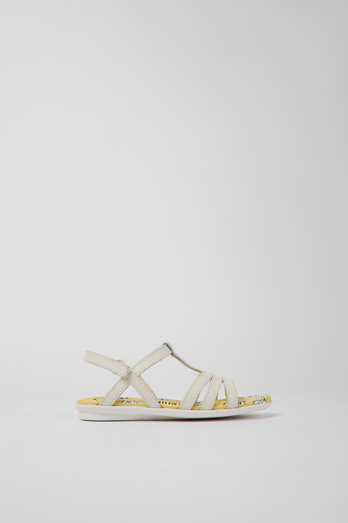 Twins White leather sandals for boys