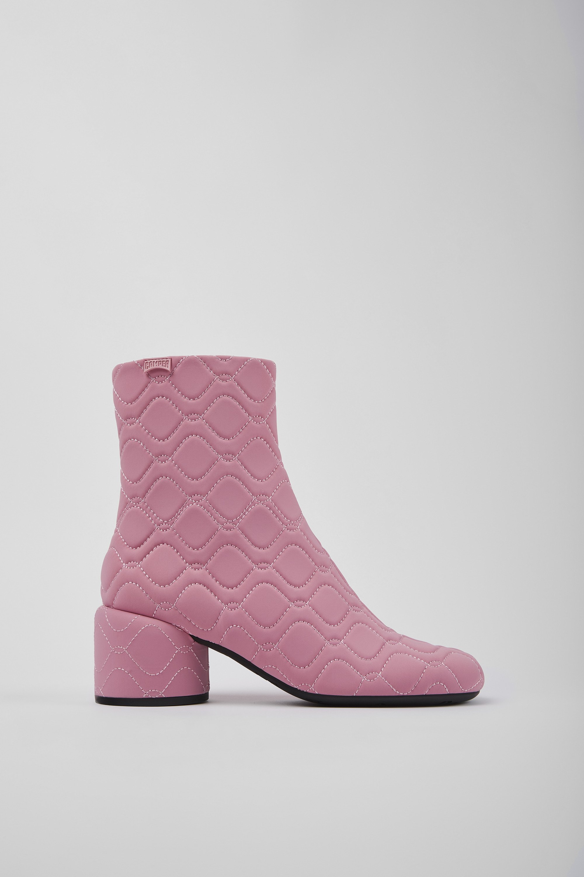 Niki - Pink textile boots for women