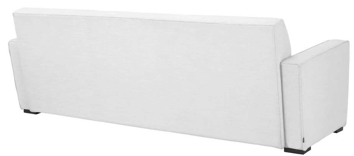 Casa Padrino sof¨¢ de sal¨®n de lujo blanco / negro 229 x 94 x A. 82 cm - Muebles de Sal¨®n de Lujo