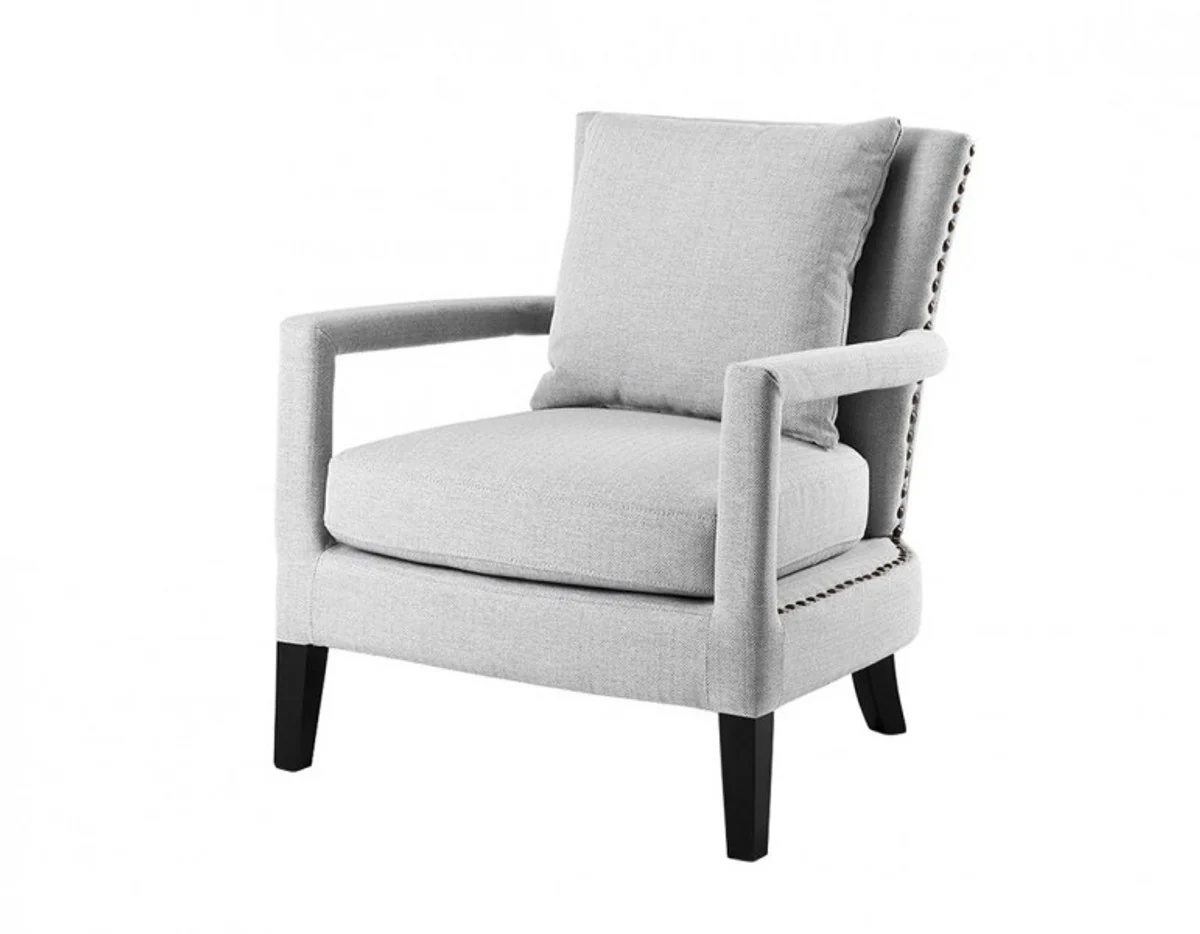 Casa Padrino luxury lounge armchair light grey - Hotel Furniture