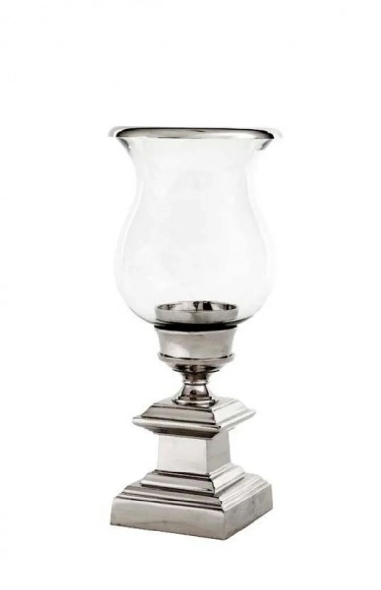 Casa Padrino luxury aluminium candle holder nickel finish - Hotel Accessories