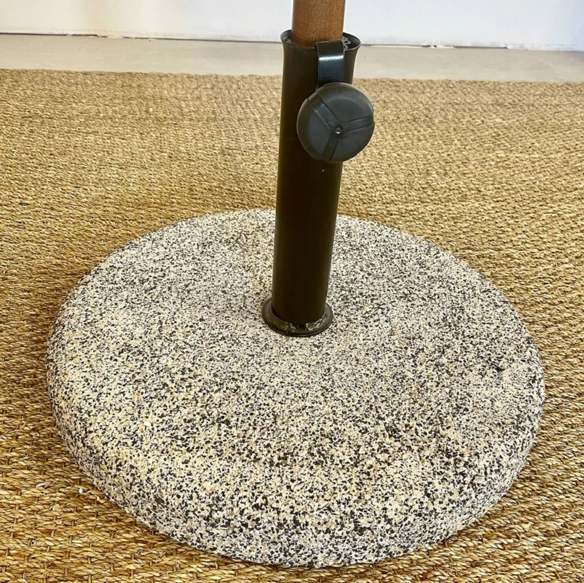 Casa Padrino sombrilla de lujo con soporte marr¨®n 200 x 200 cm